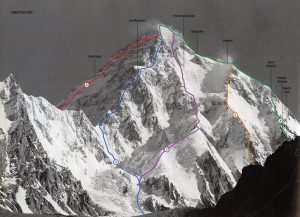 Pakistan. All routes to climb the world’s second highest eight-thousander – K2 (8611 m)