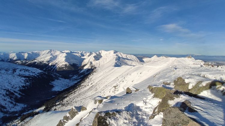 Панорама с вершины Kasprowy Wierch